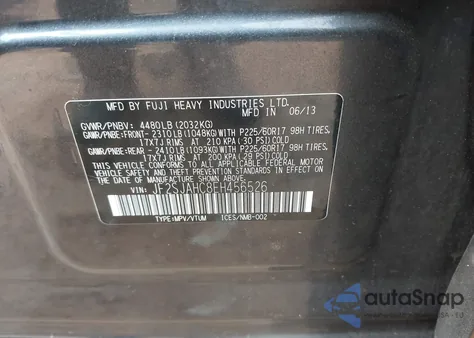 2014 Subaru Forester 2.5I Limited из США, поврежденный, VIN JF2SJAHC8EH456526